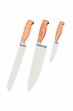 Haws Køkkenknive & Knivtilbehør-Kokkesæt 3 stk egetræ