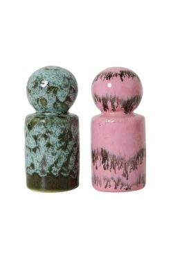HKliving Husholdningsartikler-70'er-keramik: peber og salt, Baroque