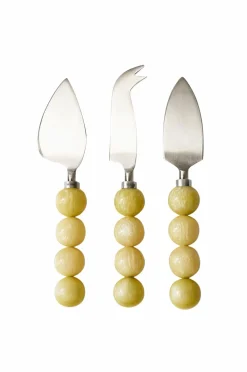 HKliving Husholdningsartikler-Osteknive Lemon (sæt med 3)