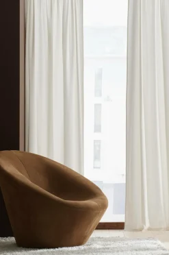 &Home Julegardiner|Gardinlængder Med Løbegang-Gardin med løbegang i halvpanama 2-pak