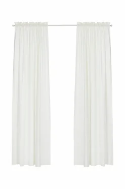 &Home Julegardiner|Gardinlængder Med Løbegang-Gardin med løbegang i halvpanama 2-pak