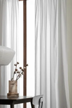 &Home Gardinlængder Med Løbegang-Gardin med løbegang i bomuldsvoile 2-pak