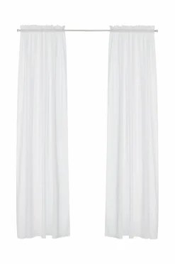 &Home Gardinlængder Med Løbegang-Gardin med løbegang i bomuldsvoile 2-pak
