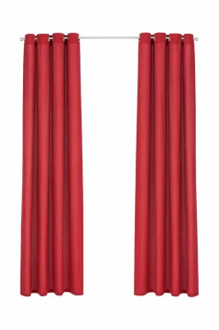 &Home Julegardiner|Gardiner Med Sejlring-Gardin med ringe i halvpanama 2-pak