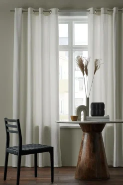 &Home Julegardiner|Gardiner Med Sejlring-Gardin med ringe i halvpanama 2-pak