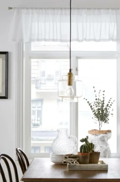 &Home Gardinkapper-Kappe bomuldsvoile