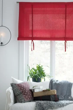 &Home Julegardiner|Foldegardiner-Roll up-gardin af halvpanama