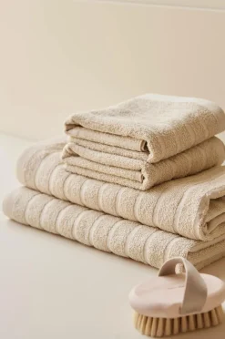 &Home Badeværelsestekstiler-Sæt med frottéhåndklæder Day 4 dele