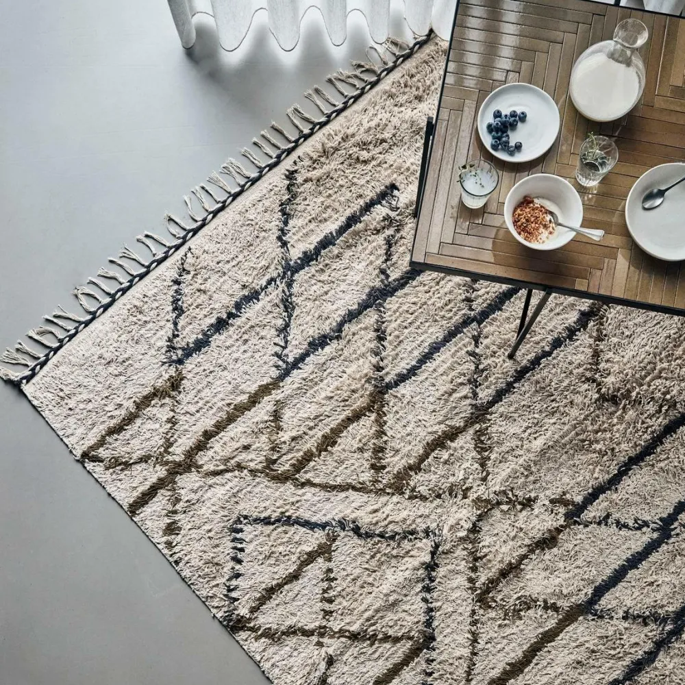 House Doctor Bomulds- & Kludetæpper-Tæppe, HDIndi