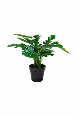 House Nordic Planter & Blomster-Kunstig Monstera. Plante af PE-plast. Ø 40 cm.