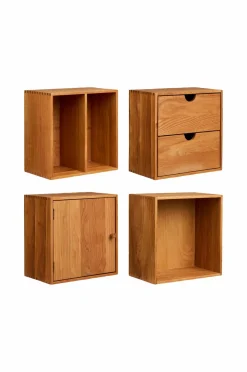 House Nordic Reoler Og Opbevaring-Væghylder, Townsville - sæt med 4