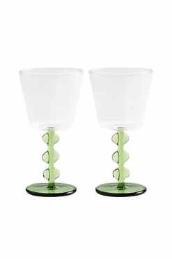 &k Amsterdam Borddækning & Servering-Vinglas kronblad sæt med 2