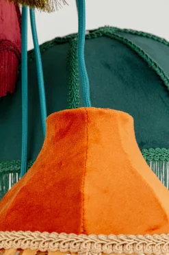 KARE Design Loftlamper-Pendellampe Saloon Fringes 10-lite