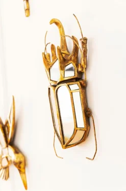 KARE Design Pynteting-Vægdekoration spejl Beetle