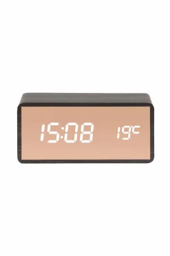 Karlsson Vægure-Vækkeur Copper Mirror LED