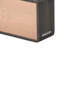 Karlsson Vægure-Vækkeur Copper Mirror LED