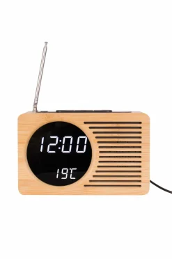 Karlsson Vægure-Vækkeur Retro Radio