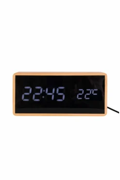 Karlsson Vægure-Vækkeur Tube Bamboo