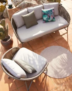 Kave Home Udendørstæpper|Plasttæpper-Gulvtæppe Rodhe Ø 150 cm