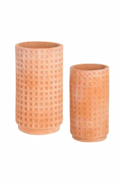 Kave Home Planter & Blomster-Krukker Celi, sæt med 2