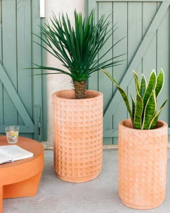 Kave Home Planter & Blomster-Krukker Celi, sæt med 2