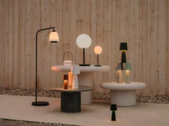 Kave Home Udendørsbelysning-Nali metalstativ til bærbare lamper i malet finish