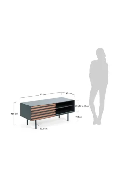 Kave Home Tv-Bænke-TV-bænk Kesia 120 x 48 cm