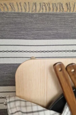 KM Home Bomulds- & Kludetæpper-Bomuldstæppe Sund