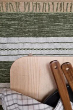 KM Home Bomulds- & Kludetæpper-Bomuldstæppe Sund