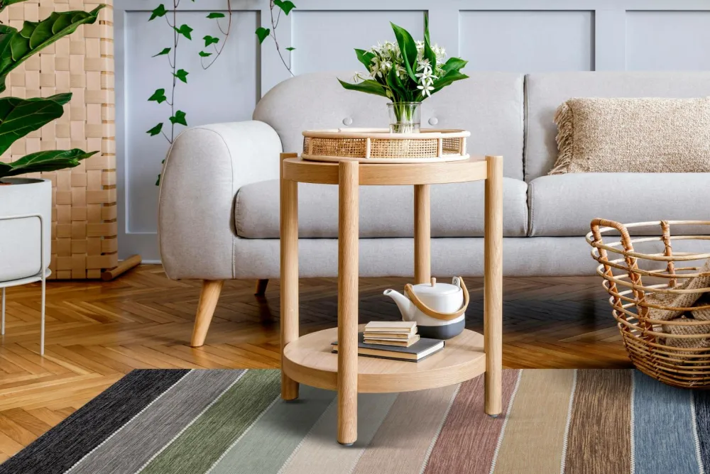 KM Home Bomulds- & Kludetæpper-Bomuldstæppe Nyhamn