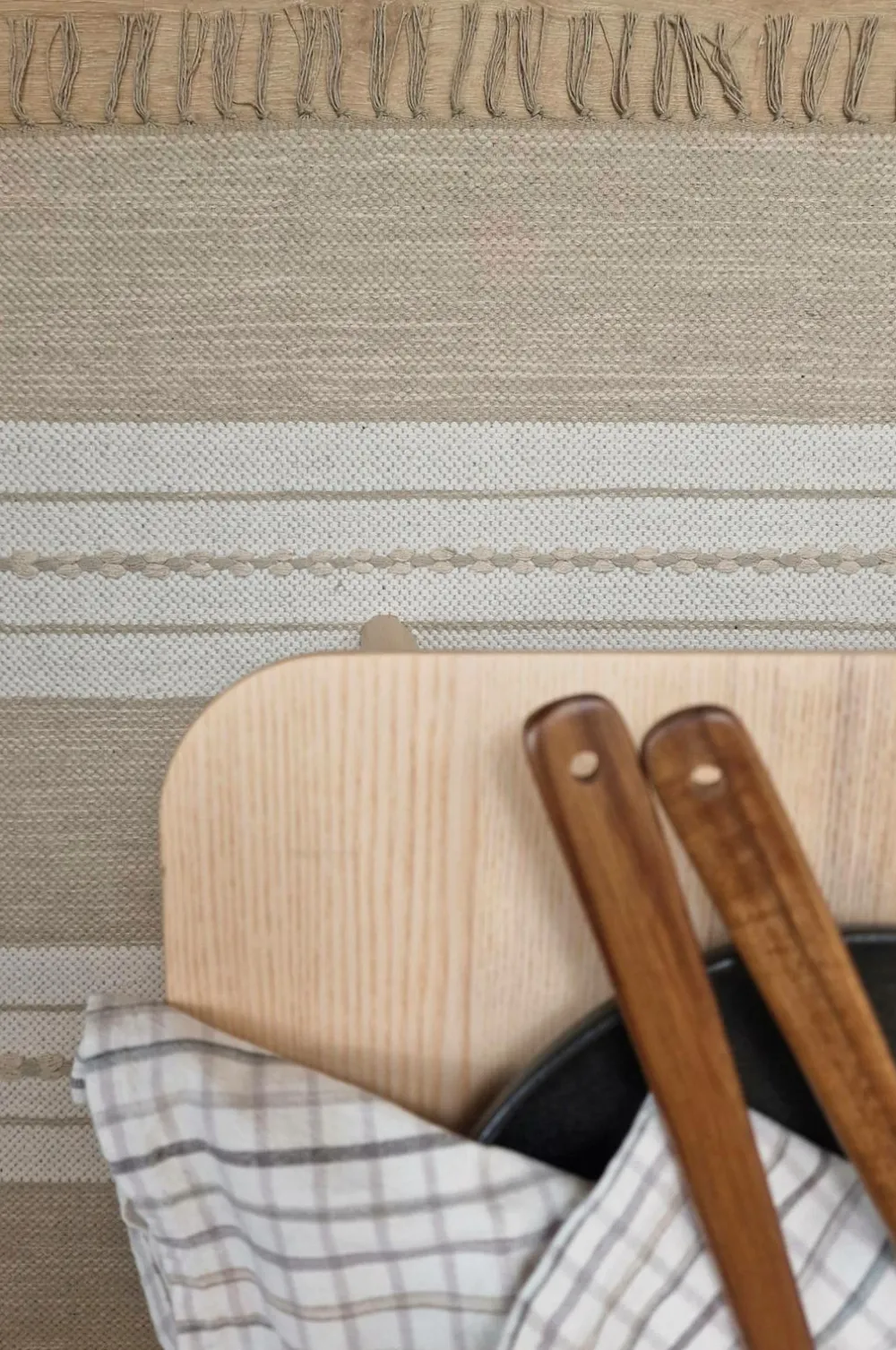 KM Home Bomulds- & Kludetæpper-Bomuldstæppe Sund