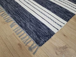 KM Home Bomulds- & Kludetæpper-Bomuldstæppe Sund