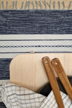 KM Home Bomulds- & Kludetæpper-Bomuldstæppe Sund