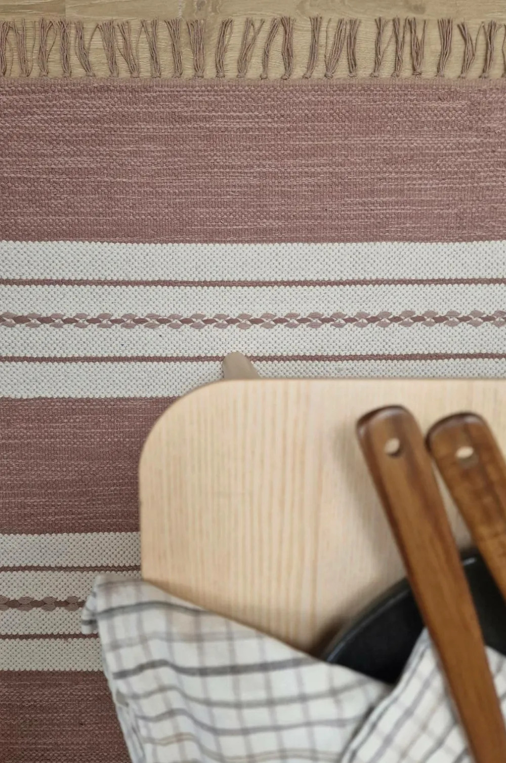 KM Home Bomulds- & Kludetæpper-Bomuldstæppe Sund