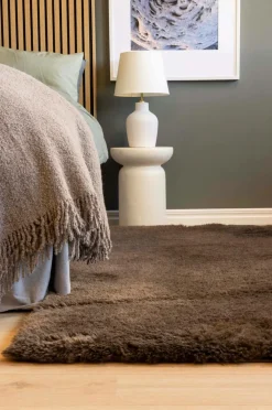 KM Home Luv- & Ryatæpper-Lang bunke Teddybear