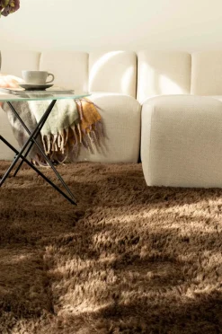 KM Home Luv- & Ryatæpper-Lang bunke Teddybear