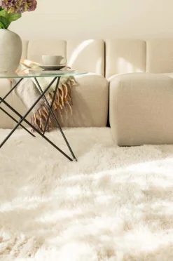 KM Home Luv- & Ryatæpper-Lang bunke Teddybear