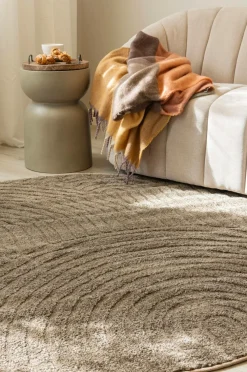 KM Home Fladvævede Tæpper|Luv- & Ryatæpper-Luvtæppe Genova Zen rund