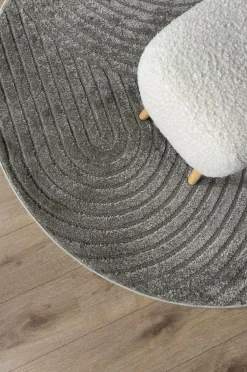KM Home Fladvævede Tæpper|Luv- & Ryatæpper-Luvtæppe Genova Zen rund