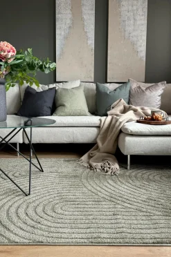 KM Home Fladvævede Tæpper|Luv- & Ryatæpper-Luvtæppe Genova Zen