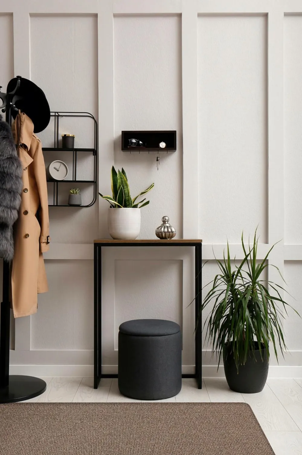 KM Home Luv- & Ryatæpper-Maskinvævet tæppe Titan