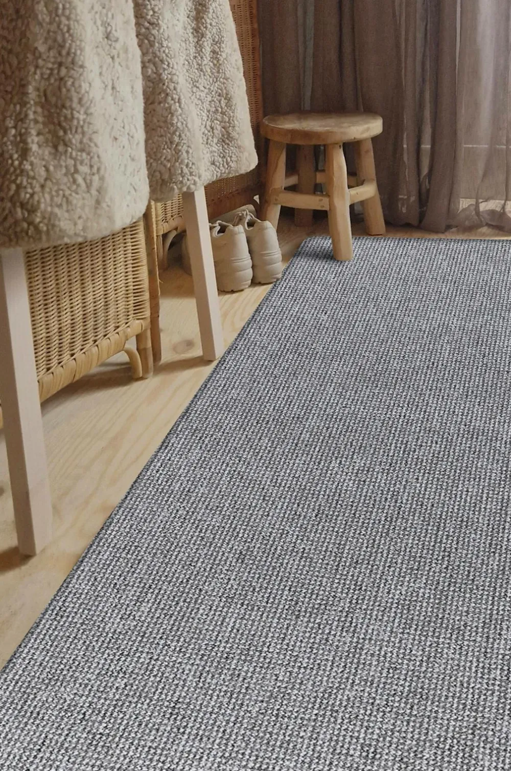 KM Home Luv- & Ryatæpper-Maskinvævet tæppe Titan