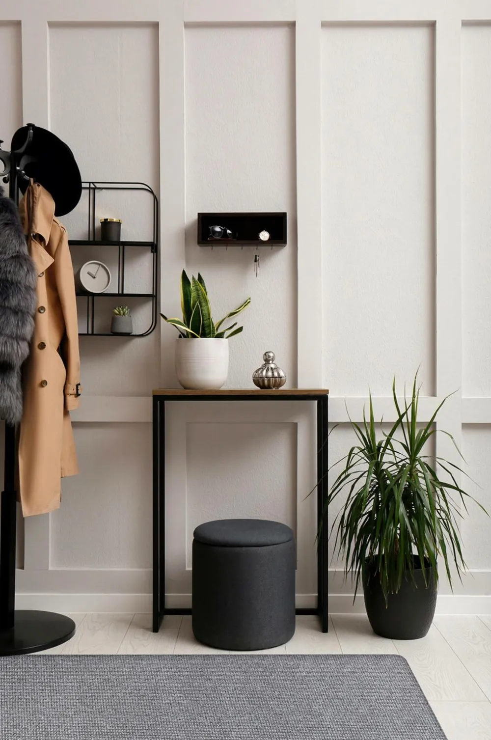 KM Home Luv- & Ryatæpper-Maskinvævet tæppe Titan