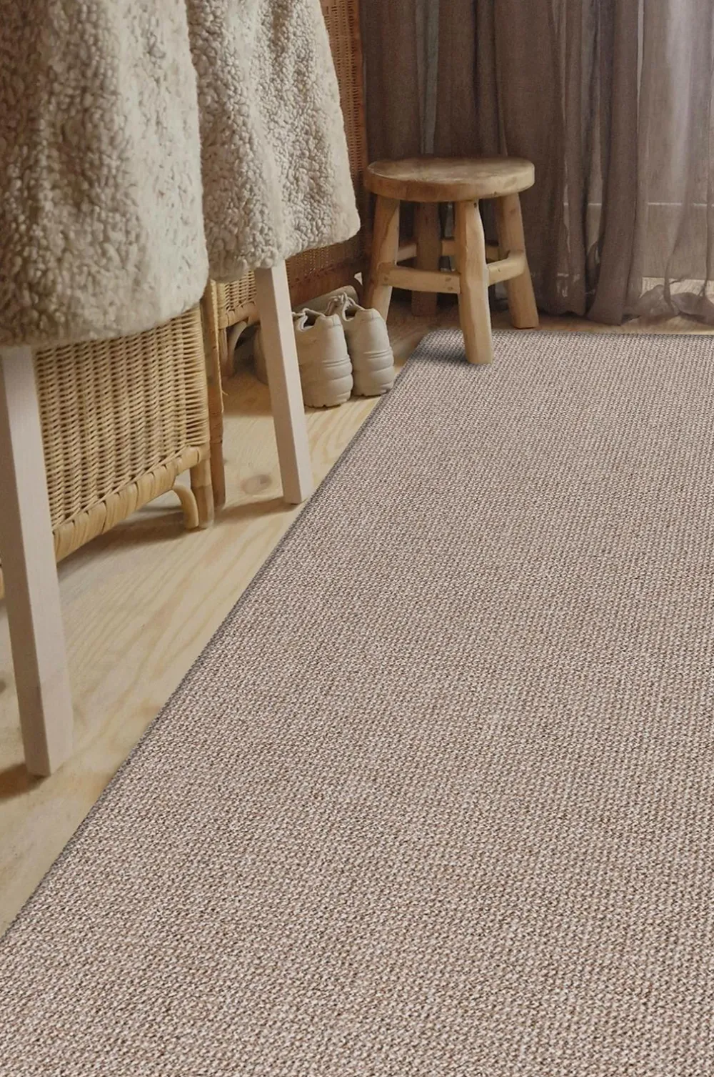 KM Home Luv- & Ryatæpper-Maskinvævet tæppe Titan