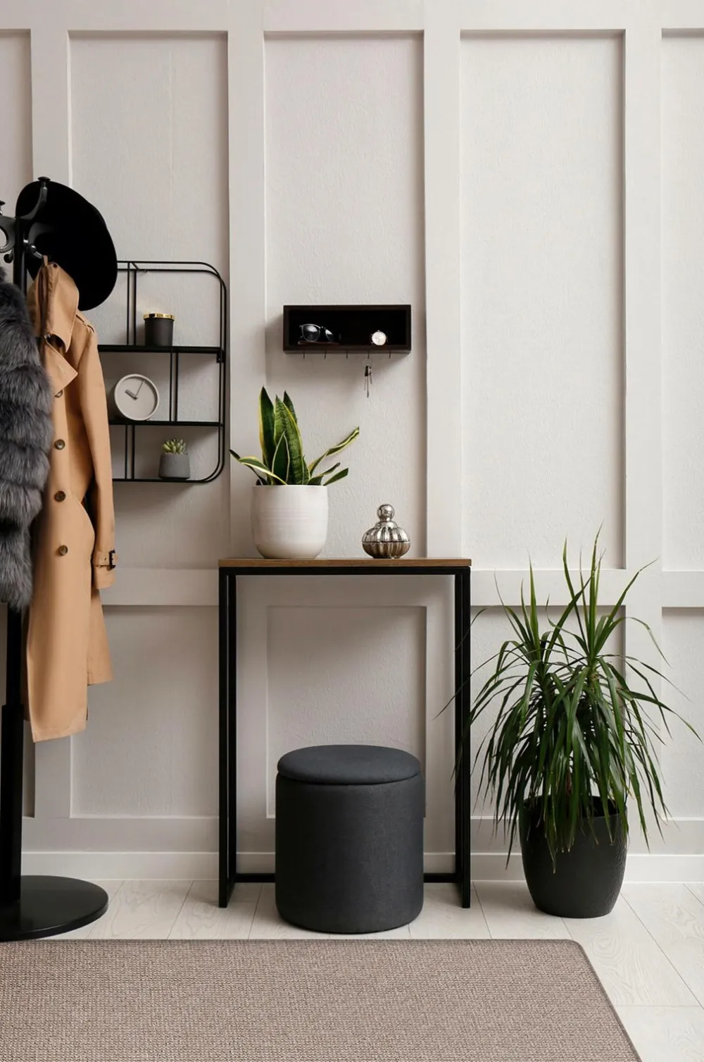 KM Home Luv- & Ryatæpper-Maskinvævet tæppe Titan