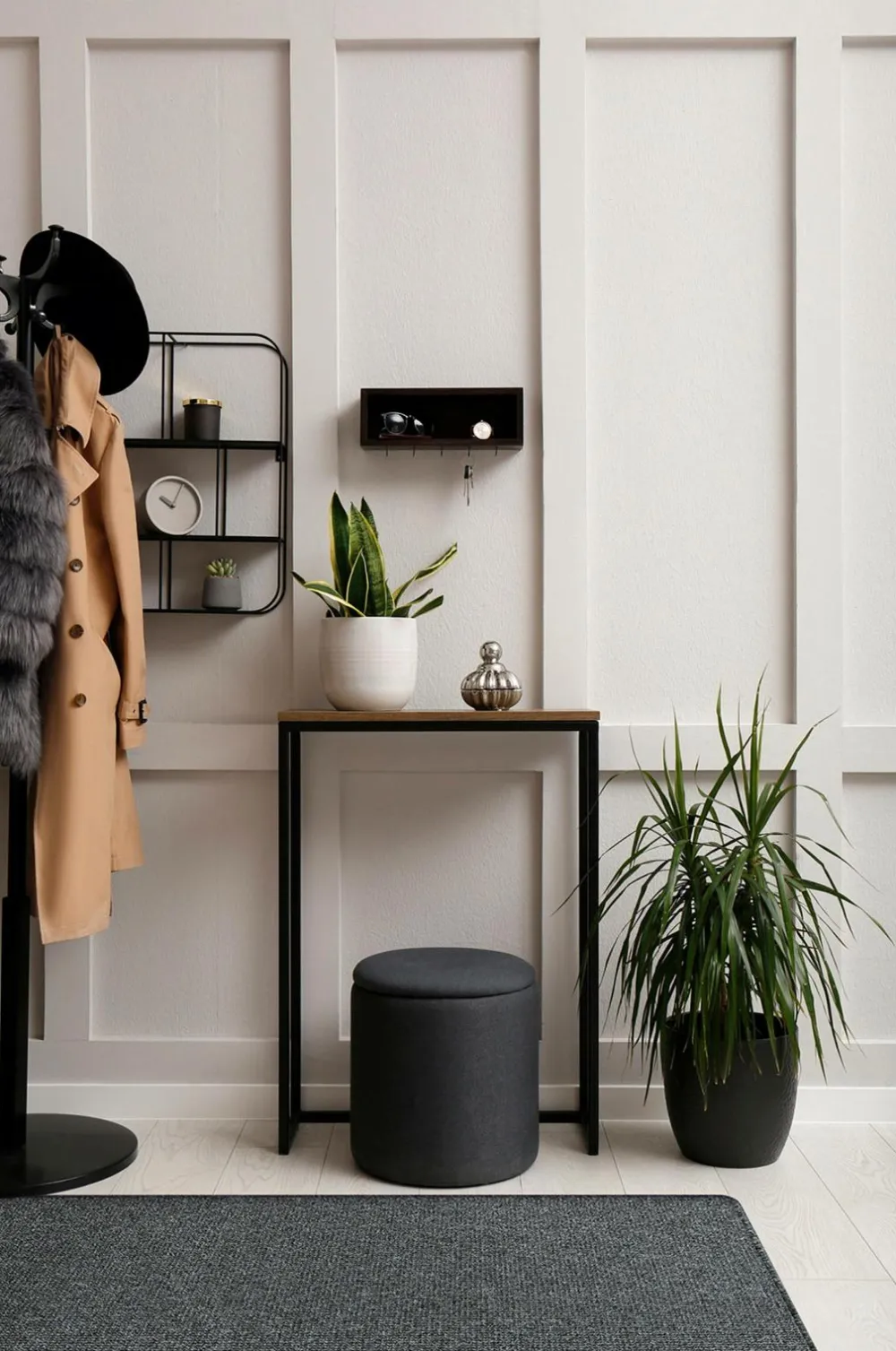 KM Home Luv- & Ryatæpper-Maskinvævet tæppe Titan