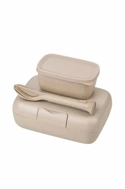 Koziol Køkkenopbevaring-Sæt Med 2x madkasse og bestik Candy Ready