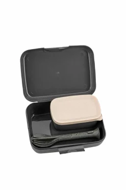 Koziol Køkkenopbevaring-Sæt Med 2x madkasse og bestik Candy Ready