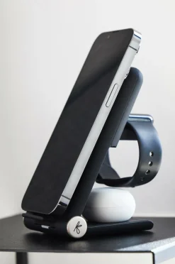 Kreafunk Mobiltelefoner, Tablets & Tilbehør-Trådløs Opladningsholder 3 enheder reCHARGE+