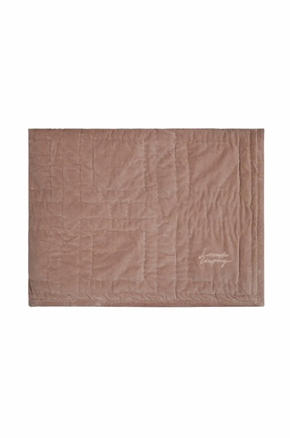 Lexington Sengetæpper-Sengetæppe Grafisk quiltet bomuldsfløjl